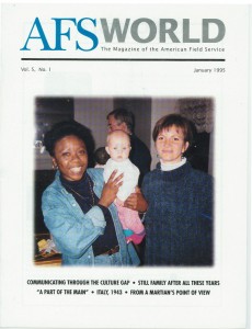 AFS World magazine cover, January 1995